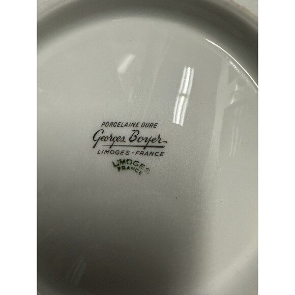 Georges Boyer Limoges France Porcelain Chinoiserie Asian Serving Bowl 6 1/4" - Picture 6 of 7